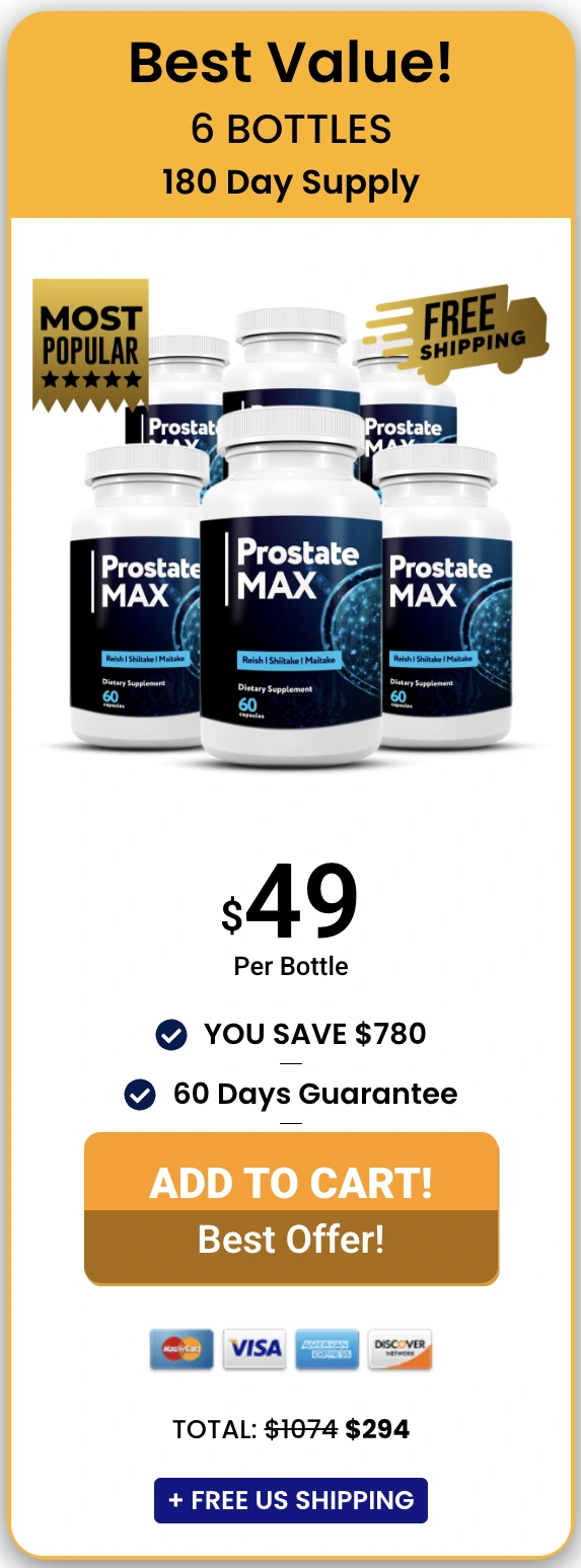 Prostate Max 6 bottles